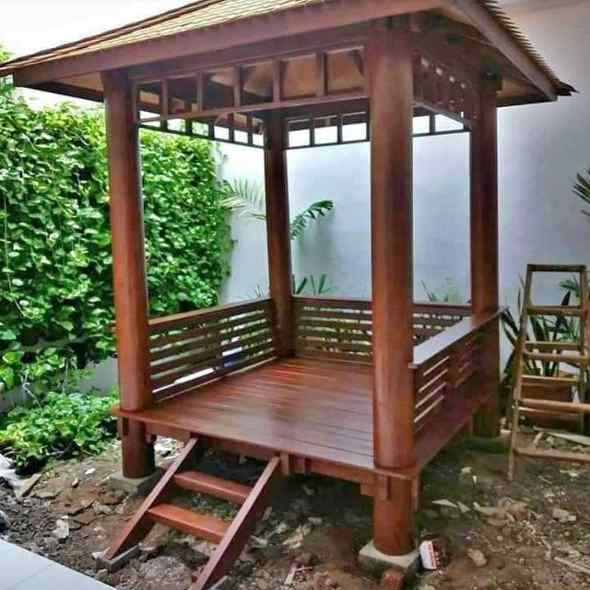 Gazebo kayu glugu